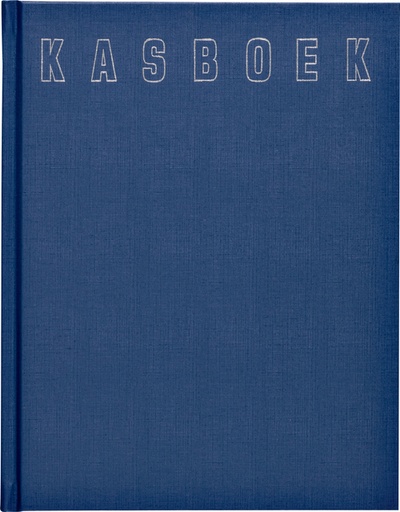 [050110] Kasboek 165x210mm 192blz 1 kolom blauw