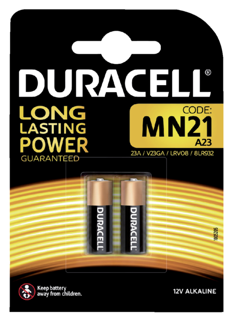 Pile Duracell alcaline 2x MN21