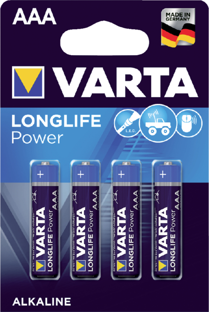 Pile Varta Longlife Power 4x AAA