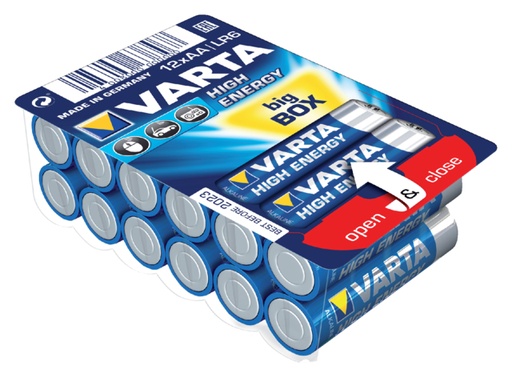 [413833] Batterij Varta Longlife Power big box 12xAA