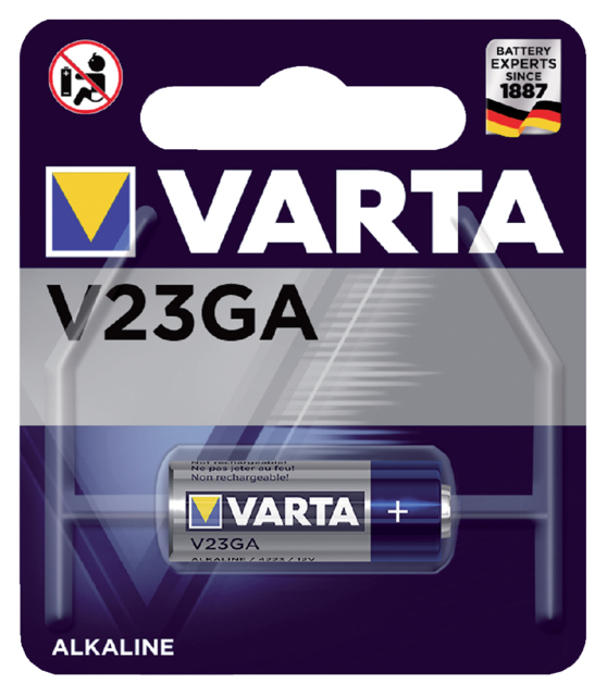 Pile bouton Varta V23GA lithium