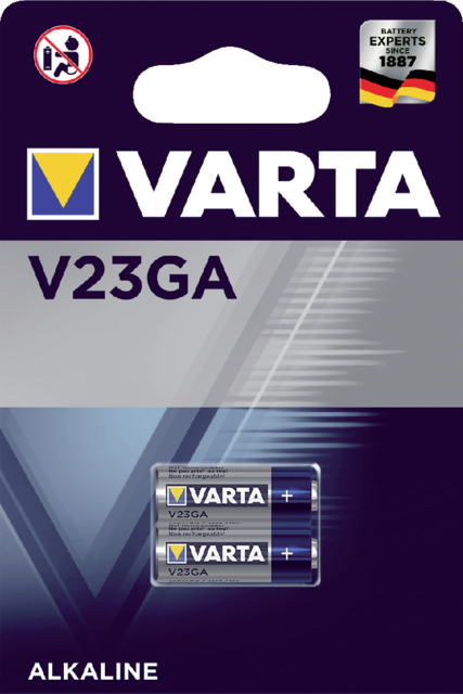 Pile bouton Varta V23GA alcaline blister 2 pièces