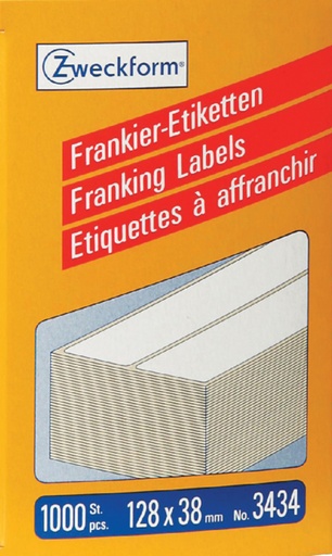 [811068] Etiquette d’affranchissement Avery Zw 3434 128x38mm 1000 pcs