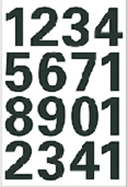 Etiquette HERMA 4168 chiffres 0-9 noir 25mm