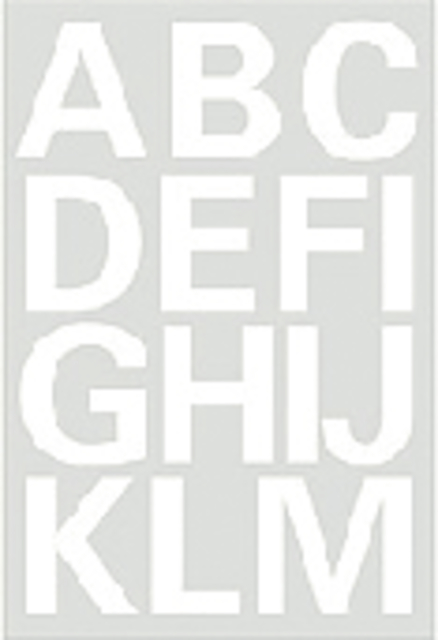 Etiquette HERMA 4169 lettres A-Z blanc 25mm