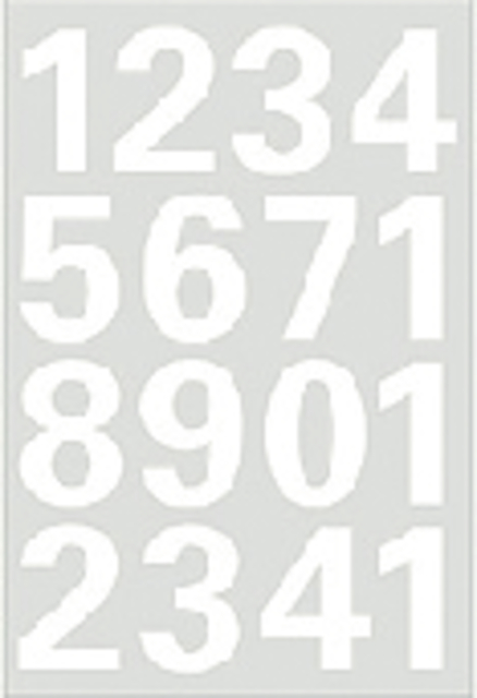 Etiquette HERMA 4170 chiffres 0-9 blanc 25mm