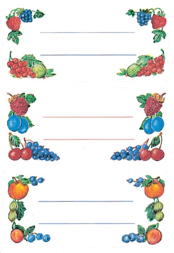 [818041] Etiket HERMA 3784 keuken fruit