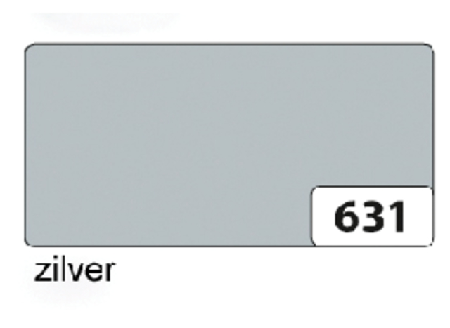 Etalagekarton Folia 1-zijdig 48x68cm 380gr nr631 zilver