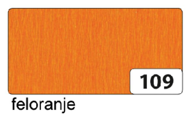 Papier crépon Folia 250x50cm nr 109 orange vif