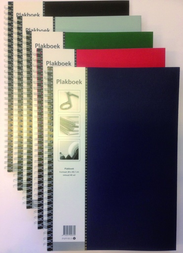 [097021] Plakboek Papyrus 330x230mm 40vel assorti