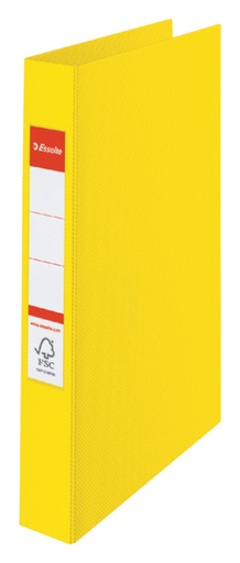 [265695] Classeur Esselte VIVIDA A4 4 anneaux méc-O 25mm PP jaune