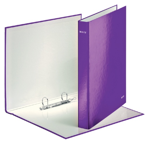 [502827] Classeur Leitz WOW A4 maxi 2 anneaux méc-D 25mm violet