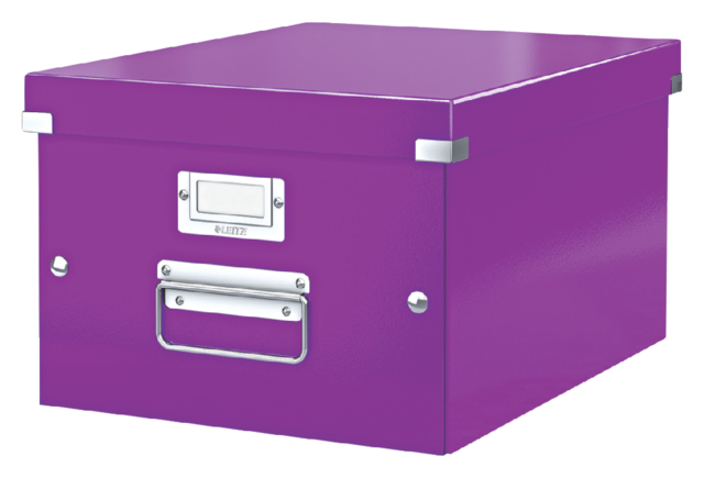 Boîte de rangement Leitz WOW Click & Store 281x200x370mm violet