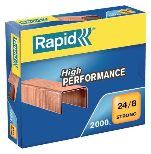 [306088] Agrafes Rapid 24/8 cuivré strong 2000 pièces