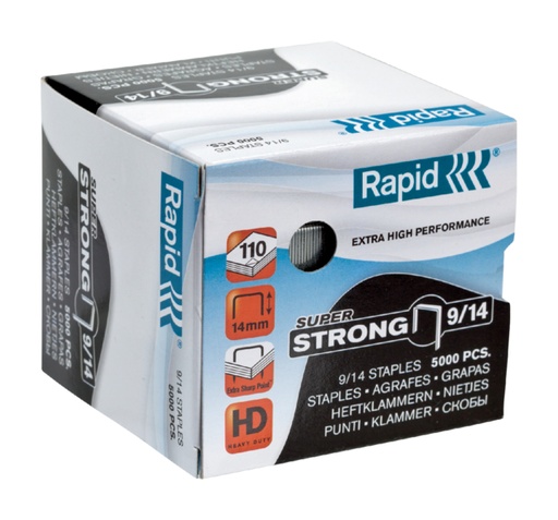 [306214] Nieten Rapid 9/14 gegalvaniseerd super strong 5000 stuks