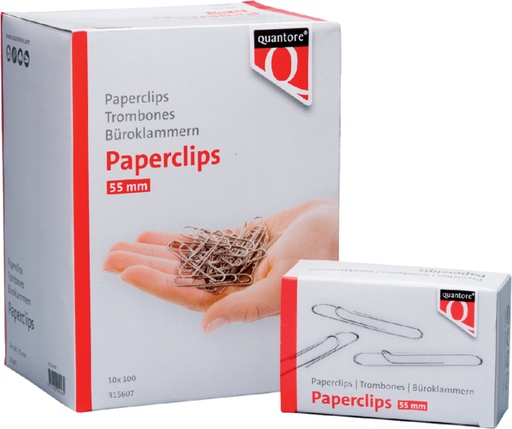 [315607] Paperclip Quantore R50 55mm lang 100 stuks