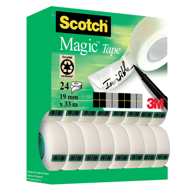 Plakband Scotch Magic 810 19mmx33m onzichtbaar mat 20+4 gratis