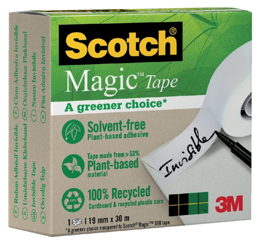 [801149] Ruban adhésif Scotch Magic 900 19mmx30m invisible mat