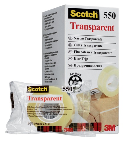 [800343] Plakband Scotch 550 19mmx33m transparant