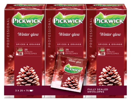 [890383] Thé Pickwick Winter Glow 25x 2g avec enveloppe