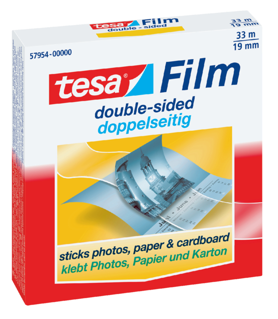 Ruban adhésif double face tesafilm® 33mx19mm transparent