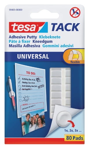 [836321] Pâte à fixer tesa® TACK Universal adhésive 80 pièces