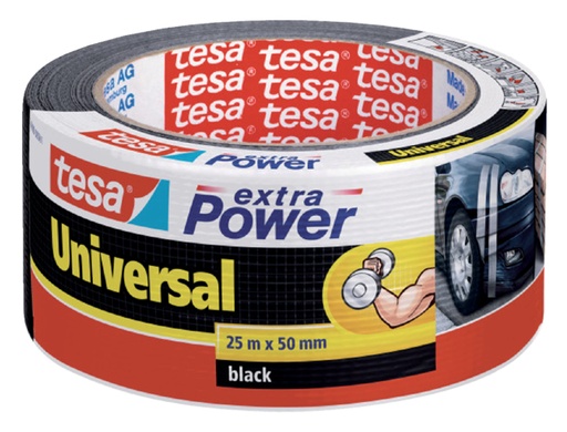 [800281] Duct tape tesa® extra Power Universal 25mx50mm zwart