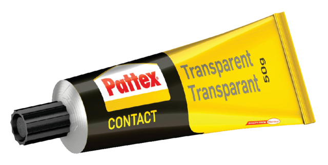 Colle de contact Pattex transparent tube 50g sous blister