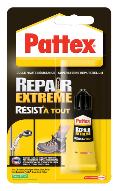 Colle tout Pattex Repair Extreme tube 8g blister