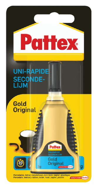 Colle seconde Pattex Gold original tube 3g blister