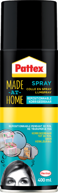 Colle Pattex Hobby aérosol non-permanent 400ml