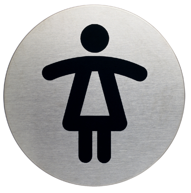 Pictogramme Durable 4904 toilettes femmes rond 83mm