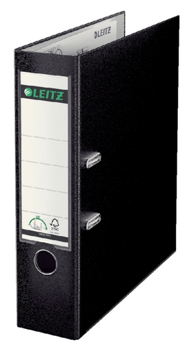 [502161] Classeur à levier Leitz 180° A4 80mm PP noir