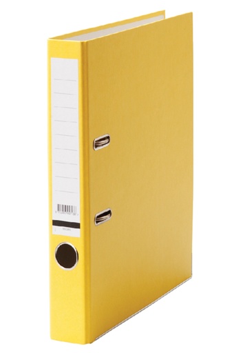 [502265] Classeur à levier Qbasic A4 50mm carton jaune