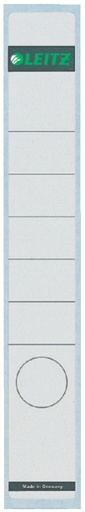 [504270] Rugetiket Leitz smal/lang 39x285mm zelfklevend wit 10 stuks