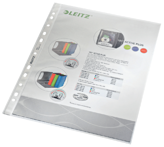 Pochette Leitz Premium Standard Copy safe A4 11 perfPP 0,085mm transparent 100 pièces