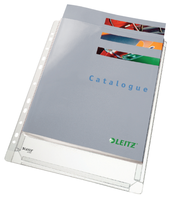 Pochette Leitz Premium Copy safe PVC 0,17mm à soufflet transparent 10 pièces