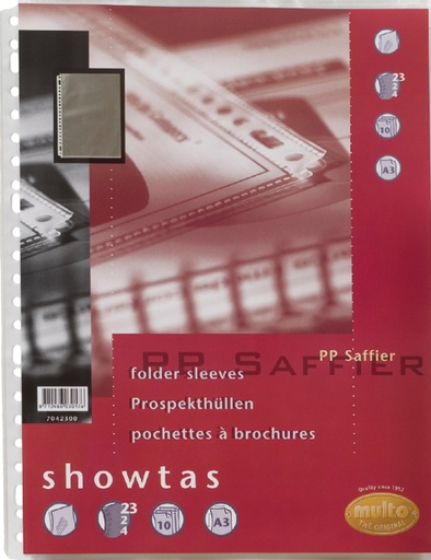 [275960] Showtas Multo 23-gaats PP 0.08mm nerf  10 stuks