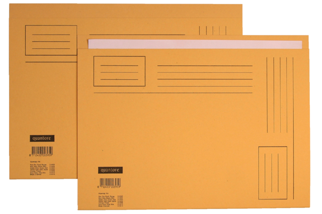 Chemise Quantore In-folio bord décalé 250g jaune