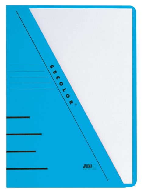 Pochette triangulaire Jalema Secolor A4 bleu