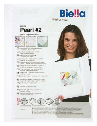 [512401] Offertemap Pearl 2 A4 met insteektas 3 kleppen wit