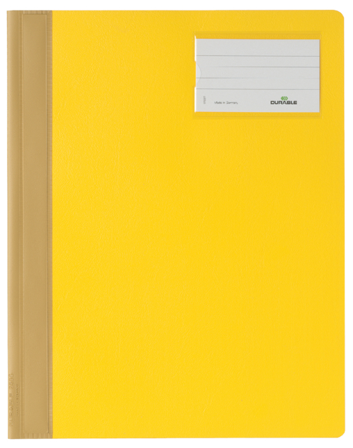Chemise à lamelle Durable A4 PVC porte-étiquette jaune