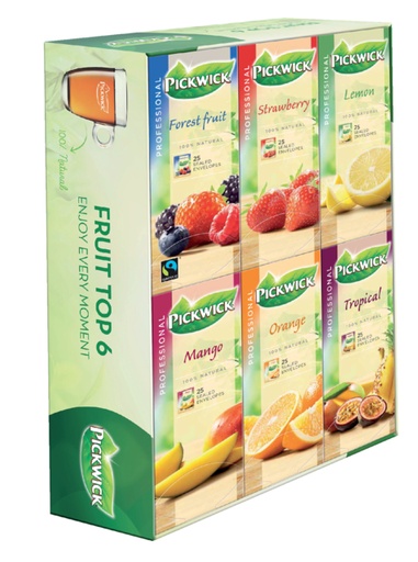 [890398] Thé Pickwick multipack original 6x 25 sachets fruit