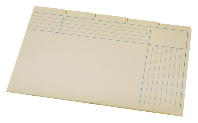 Sous-chemise A6200-5 in-folio 5 compartiments carton chamois