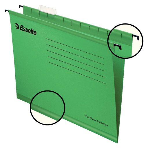 [520214] Hangmap Esselte Classic A4 V-bodem 345x240mm groen