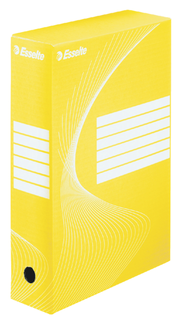 Boîte à archives Esselte Boxycolor 80mm 352x250mm jaune