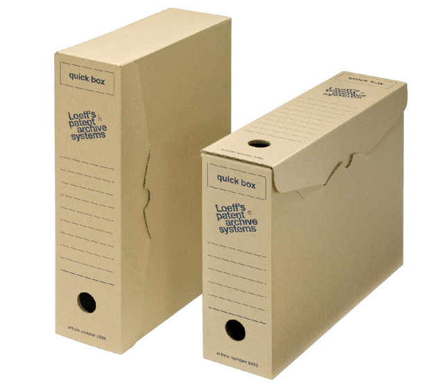 Boîte archives Loeff Quick Box 3000 A4 335x240x80mm