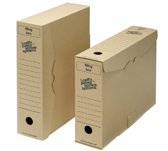 Boîte à archives Loeff Filing Box 3003 folio 345x250x80mm carton