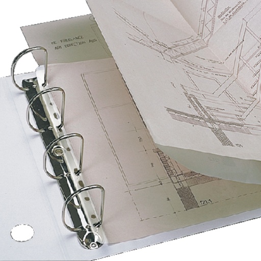 [314605] Bande de classement Djois Filestrip A4 295mm 2/4 anneaux transparent 25 pièces