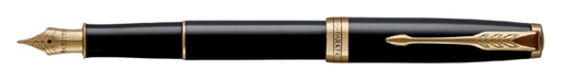 [600459] Stylo plume Parker Sonnet Black Lacquer GT Medium